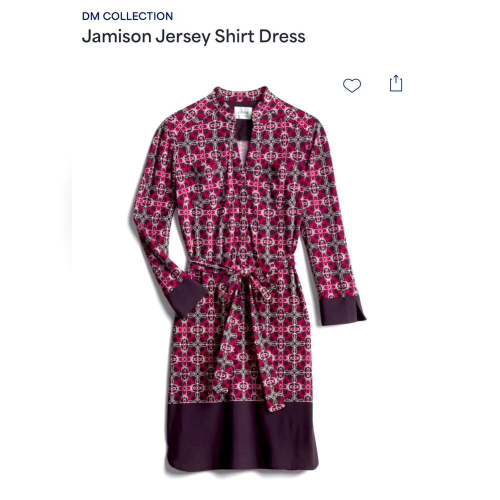 DM Collection Jamison Jersey Shirt Dress- size 18W. Excellent condition!